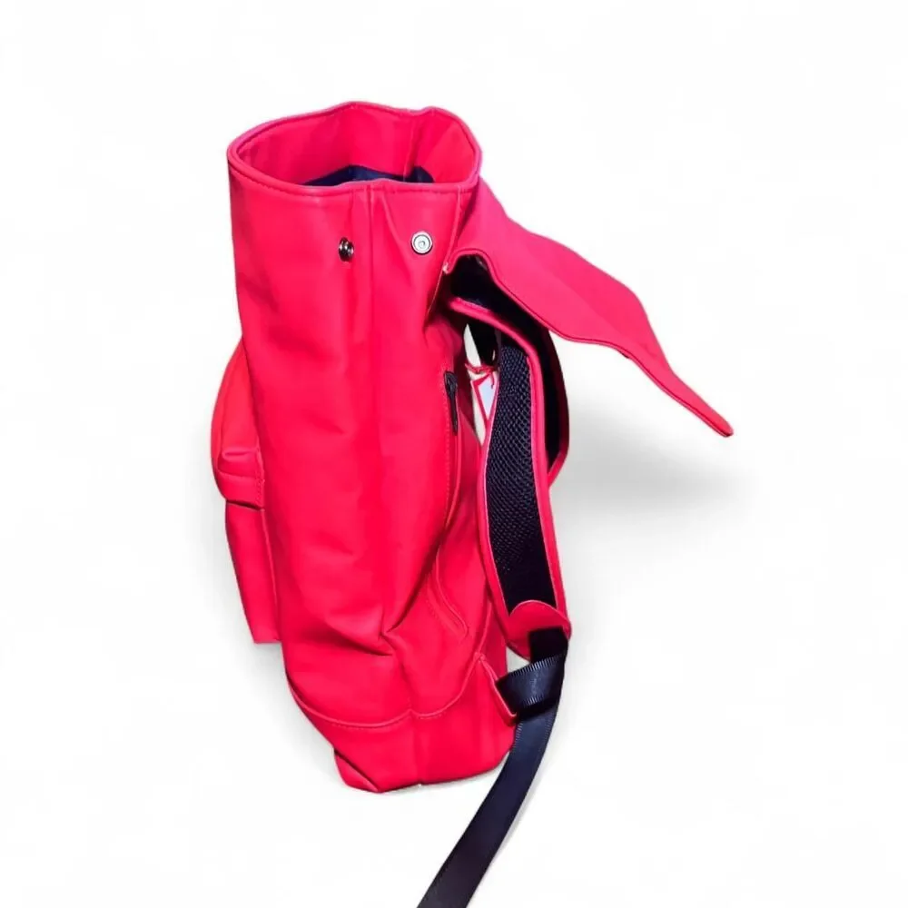 Hunter x Target Red Rubber Backpack NWT Waterproof Festival Bag Logo